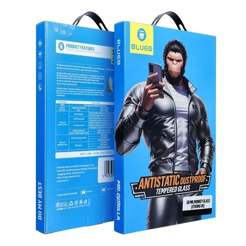 Üvegfólia Samsung Galaxy A57 5G - Mr. Monkey 5D üvegfólia fekete kerettel