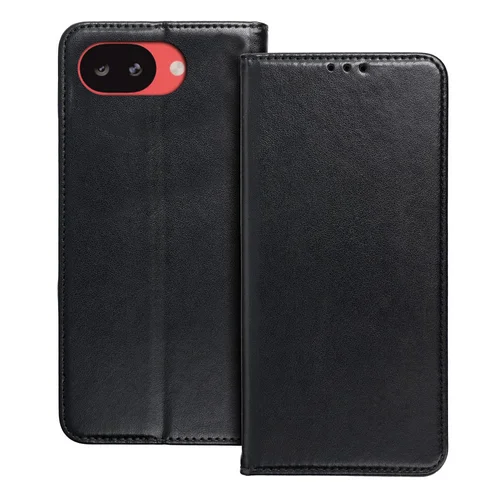 Telefontok Google Pixel 10a - Smart Magnetic fekete szilikon keretes mágneses könyvtok