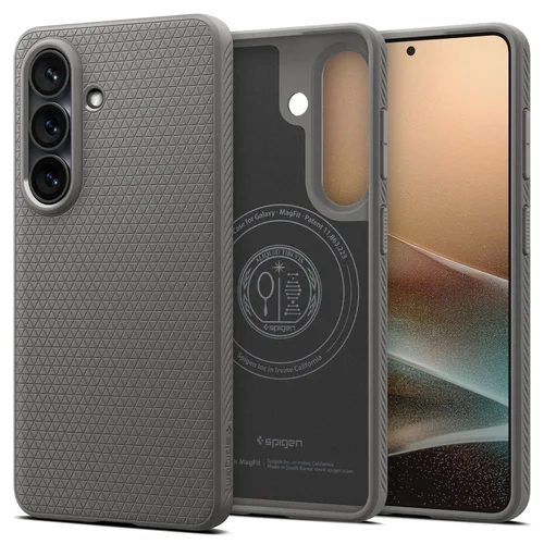 Telefontok Samsung Galaxy S26 - SPIGEN LIQUID MAG MAGSAFE szürke tok