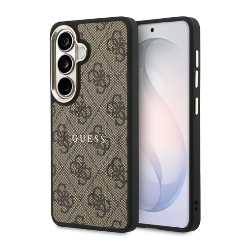 Telefontok Samsung Galaxy S26+ Plus - Guess 4G - barna mintás MagSafe kompatibilis hátlap tok