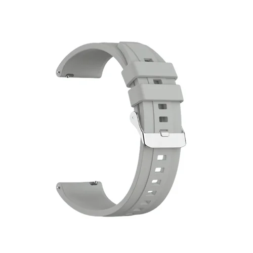 Okosóra szíj - Xiaomi Watch S1 / Watch S1 Active - szürke szilikon szíj (22 mm)