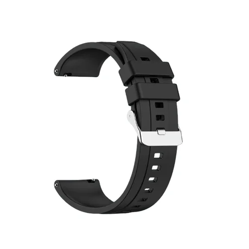 Okosóra szíj - Huawei Watch GT 3 (42 mm) - fekete szilikon szíj (szíj szélesség: 20 mm)