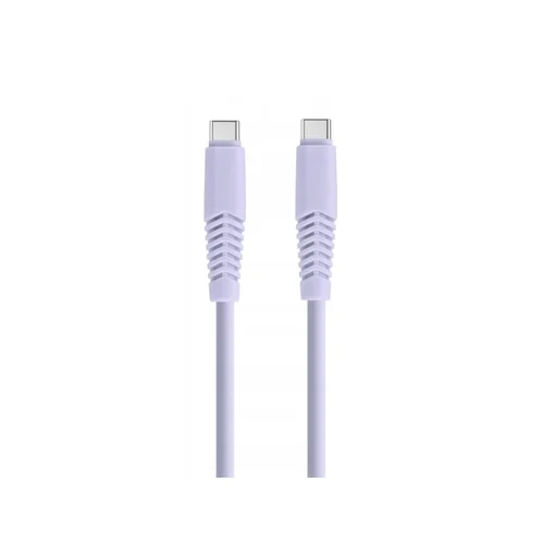 Kábel Setty - Type-C / Type-C (USB-C) lila kábel, (2,1A) 1,5m