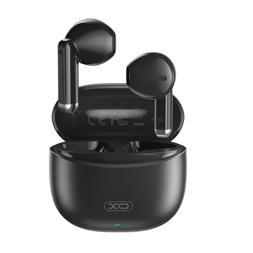XO X33 - fekete TWS bluetooth headset, töltő tokkal