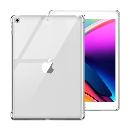 Tablettok iPad 2019 10.2 (iPad 7) - átlátszó ütésálló szilikon hátlapi tok