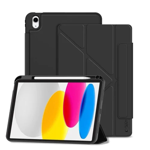 Tablettok iPad 2022 10.9 (iPad 10) - fekete ORIGAMI smart case, ceruza tartóval