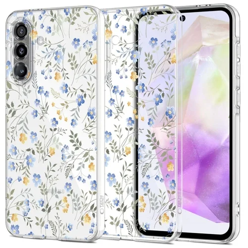 Telefontok Samsung Galaxy A27 5G - FLEXAIR tavaszi virág - mintás/átlátszó hátlap tok