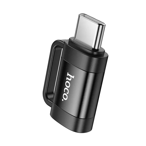 Adapter: HOCO UA31E - Type-C (USB-C) / Lightning, fekete adapter