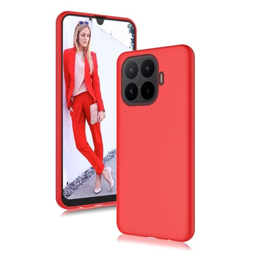 Telefontok Xiaomi 17T - piros szilikon hátlap tok