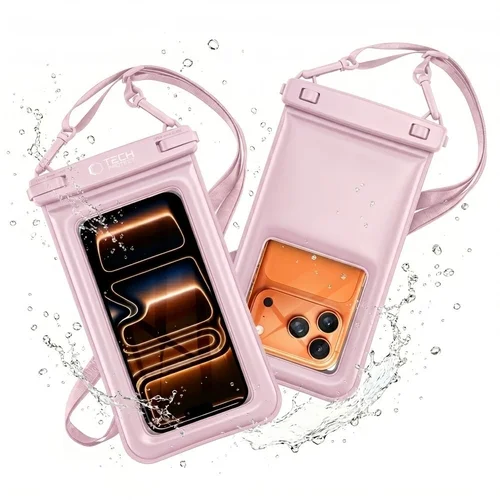 Tech-Protect UWC7 - pink, vízálló lebegő tok (6,9 coll-ig)