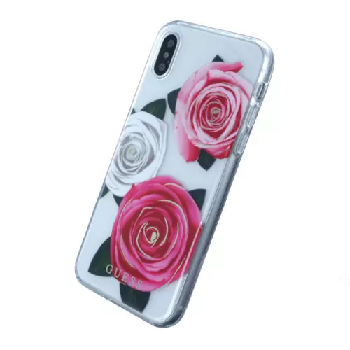 Telefontok iPhone X /XS - Guess Flower Desire Kemény Tok