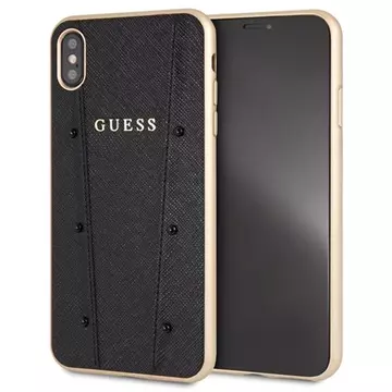 Telefontok iPhone XS Max  - Guess Kaia Kemény Tok  - Fekete