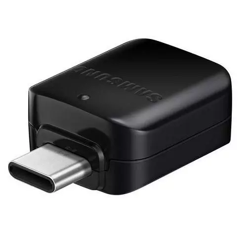 Adapter: Samsung gyári OTG USB Type-C fekete adapter