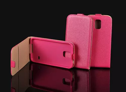 Telefontok Samsung G928 Galaxy S6 Edge Plus - pink rózsaszín szilikon keretes vékony flip tok