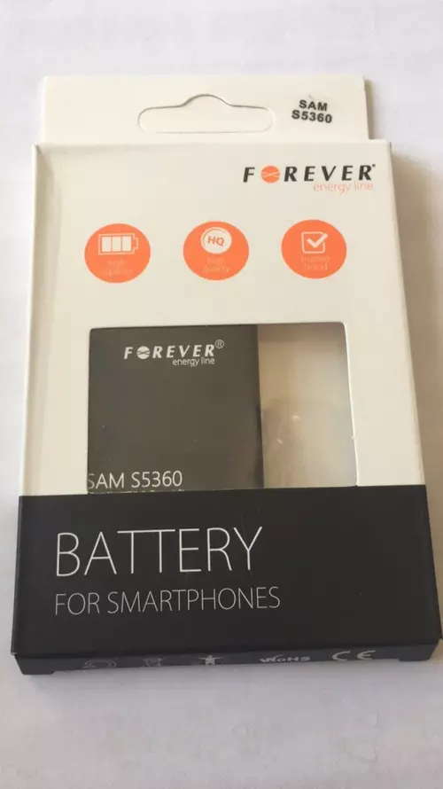 Telefon akkumulátor: Forever Samsung S5360 Galaxy Y akkumulátor 1200mAh