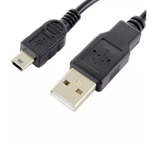 Kábel: Forever Mini USB / USB fekete adatkábel