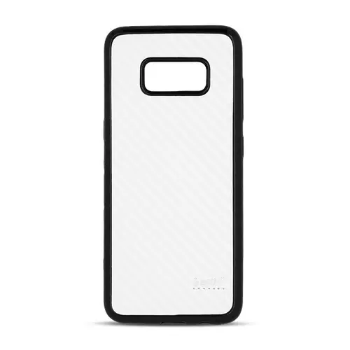 Telefontok Huawei P10 - Beeyo Carbon fehér-fekete szilikon hátlap tok