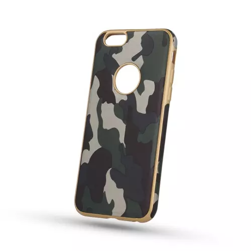 Telefontok iPhone X / iPhone XS - Army zöld terepmintás szilikon tok