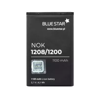 Telefon akkumulátor: BlueStar Nokia 1208 1200 BL-5CA utángyártott akkumulátor 1100mAh