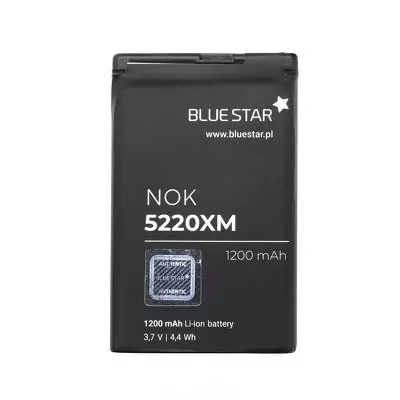 Telefon akkumulátor: BlueStar Nokia 5220 XM 5630 XM 6303 6730 3720 C3 C5-00 C6-01 BL-5CT utángyártott akkumulátor 1200mAh