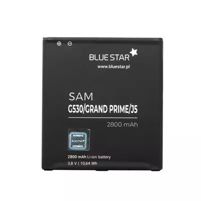 Telefon akkumulátor: BlueStar Samsung G530 Galaxy Grand Prime BG530BBE J3 2016 J500 utángyártott akkumulátor 2800mAh