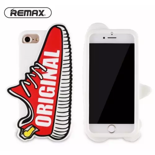 Telefontok iPhone 7 Plus /8 Plus - Remax RM-1646 piros cipő alakú szilikon hátlap tok