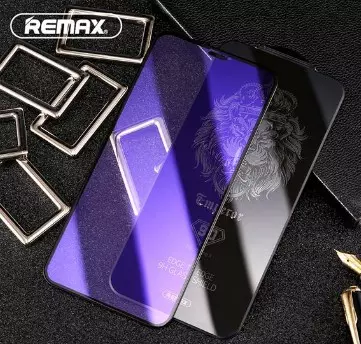 Üvegfólia: iPhone 7 / 8 / SE 2020 -Remax GL-34 -kékfény szűrős- fekete 9D előlapi üvegfólia