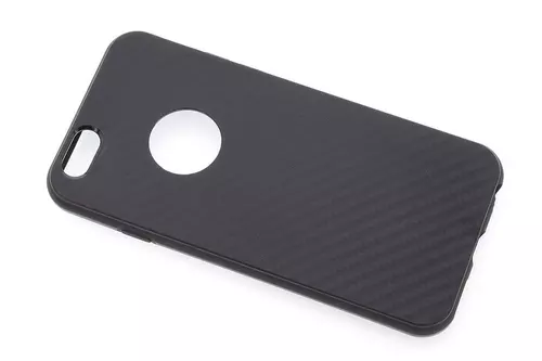 Telefontok iPhone 6/6S - Slim carbon mintás fekete szilikon tok 