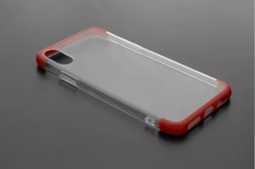 Telefontok iPhone X / iPhone XS - Szilikon tok - vörös keret (8719273252185)