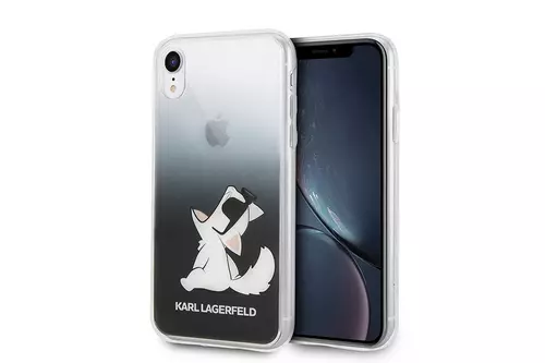 Telefontok IPhone XR - Karl Lagerfeld Hátlap Tok - Fekete