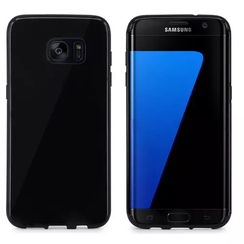 Cool Cover Samsung Galaxy S7 edge - fényes fekete hátlaptok