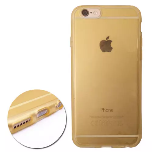 Telefontok iPhone 6/6s - Slim Outline gold szilikon tok