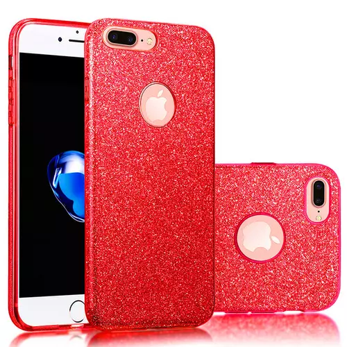 Telefontok iPhone 7 Plus / 8 Plus - piros Shiny tok