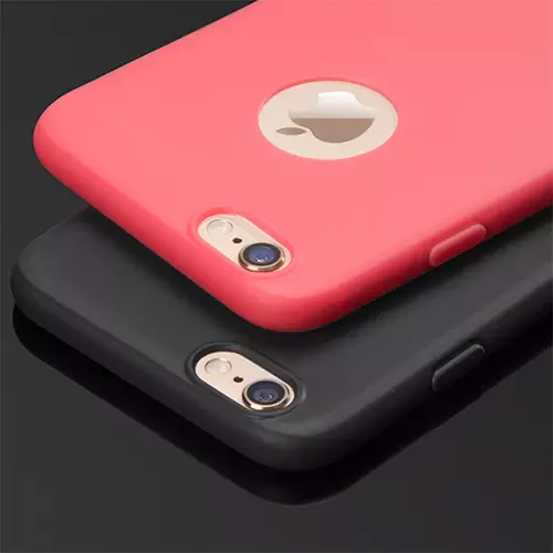 Telefontok iPhone 6 Plus / 6s Plus - fekete szilikon tok