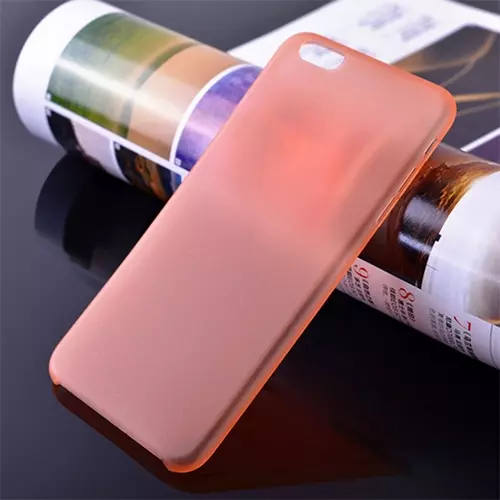 Telefontok iPhone 6/6s - ultravékony műanyag tok narancssárga