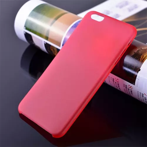 Telefontok iPhone 6 Plus / 6s Plus - ultravékony műanyag tok piros