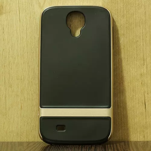 Telefontok Samsung Galaxy S4 - Műanyag/szilikon tok arany-fekete