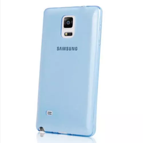 Telefontok Samsung Galaxy Note 4 - ultravékony átlátszó szilikon tok kék