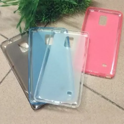 Telefontok Samsung Galaxy Note 4 - Vastag áttetsző szilikon tok kék