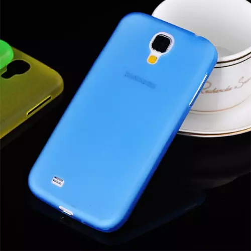 Telefontok Samsung Galaxy S4 - ultravékony műanyag tok kék