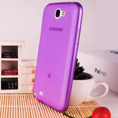 Telefontok Samsung Galaxy Note 2 - ultravékony műanyag tok lila