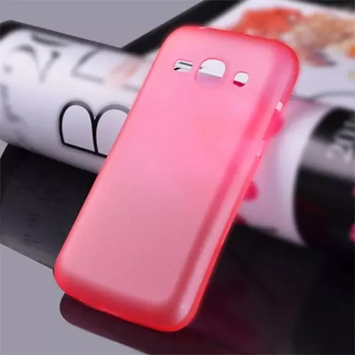 Telefontok Samsung Galaxy Ace3 - ultravékony műanyag tok piros