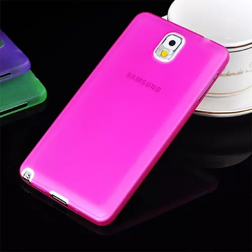 Telefontok Samsung Galaxy Note 3 - ultravékony műanyag tok rózsaszín