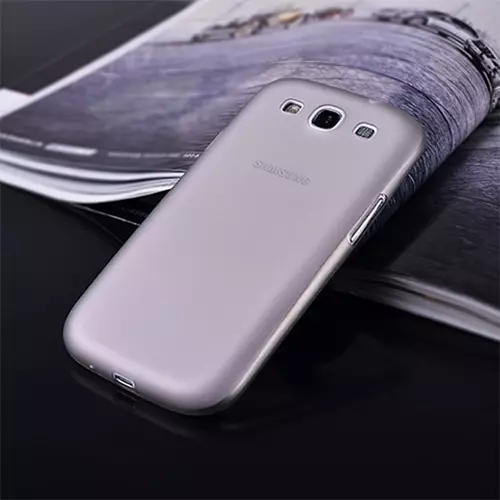 Telefontok Samsung Galaxy S3 - ultravékony műanyag tok szürke