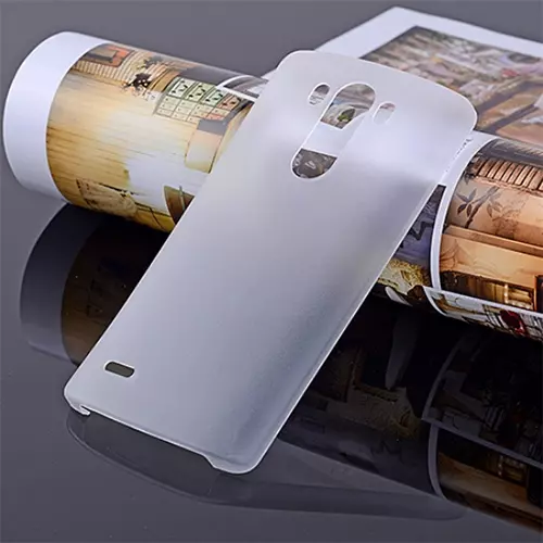 Telefontok LG G3 - ultravékony műanyag tok fehér