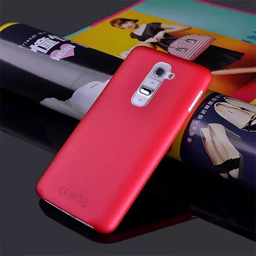 Telefontok LG G2 - ultravékony műanyag tok piros