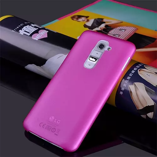Telefontok LG G2 - ultravékony műanyag tok rózsaszín