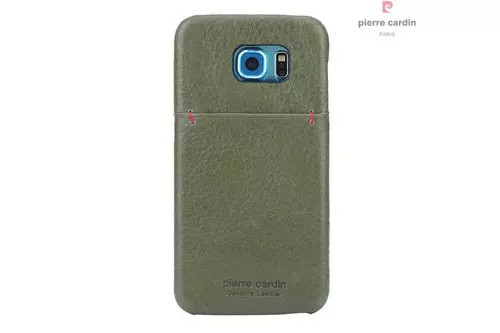 Telefontok Samsung Galaxy S7 - Pierre Cardin Bőr + Szilikon Tok Kék Lake A (8719273131015)