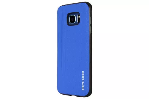 Telefontok Samsung Galaxy S7- Pierre Cardin Bőr + Szilikon Tok -Kék (8719273131374)