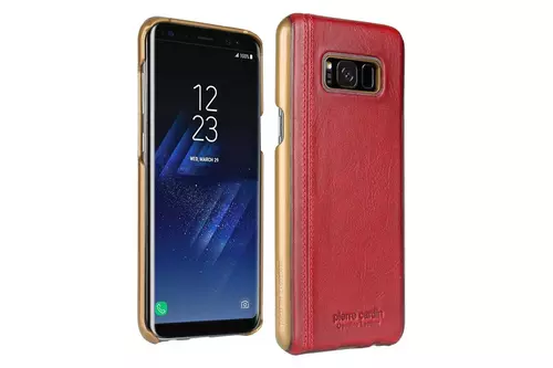 Telefontok Samsung Galaxy S8 Plus - Pierre Cardin Valódi Bőr Tok- - Piros (8719273133668)